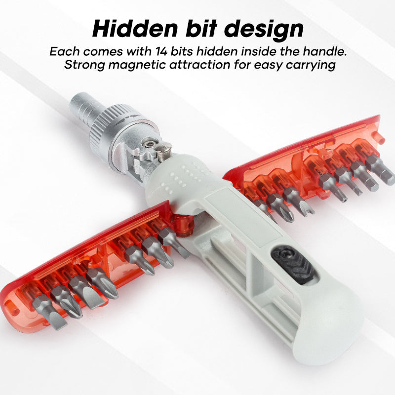 14-IN-1 Ratchet Screwdriver Set